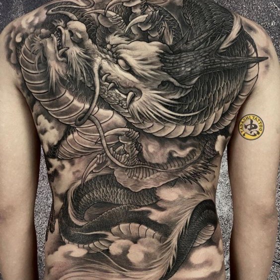 dragon tattoo for big man
