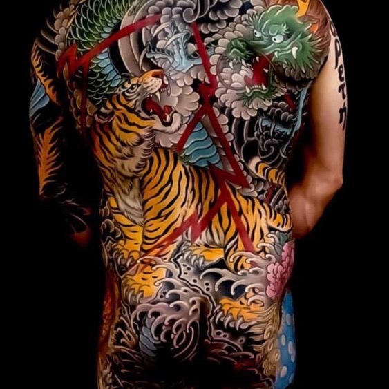 dragon tiger tattoo fullback