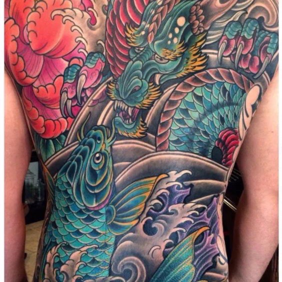 Koi dragon tattoo