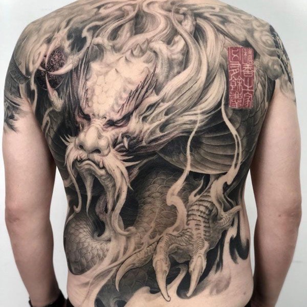 old dragon tattoo