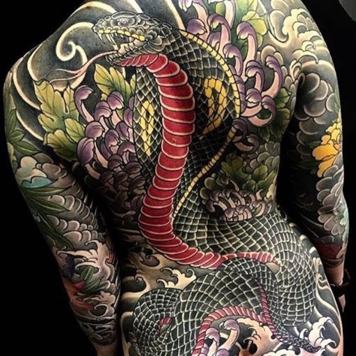 snake tattoo full