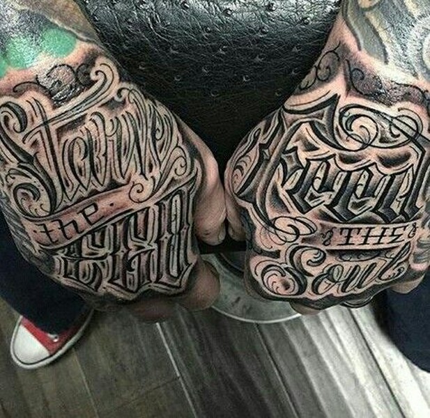 beautiful tattoo hand