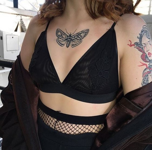 black butterfly tattoo