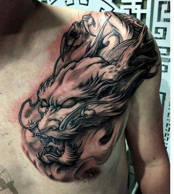 blind dragon tattoo