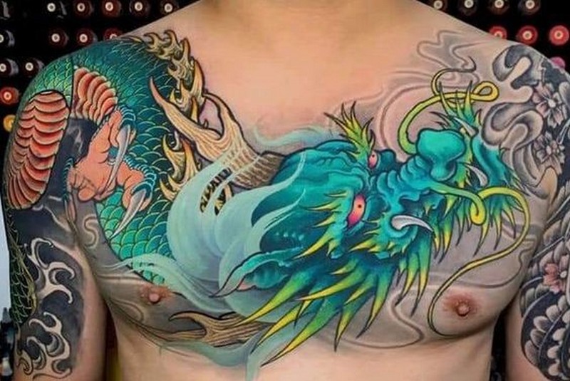 blue dragon full chest