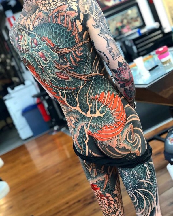 body tattoo dragon