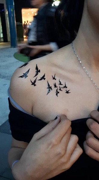 bird tattoo mini