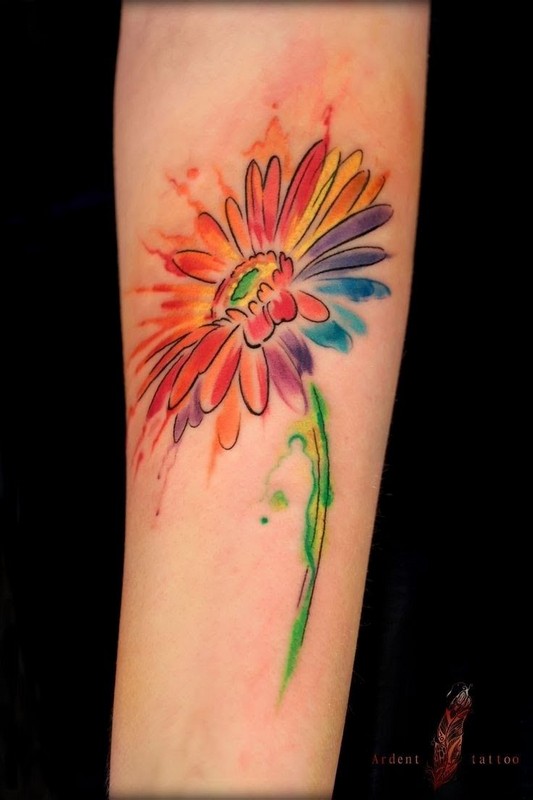 chrysanthemum tattoo color