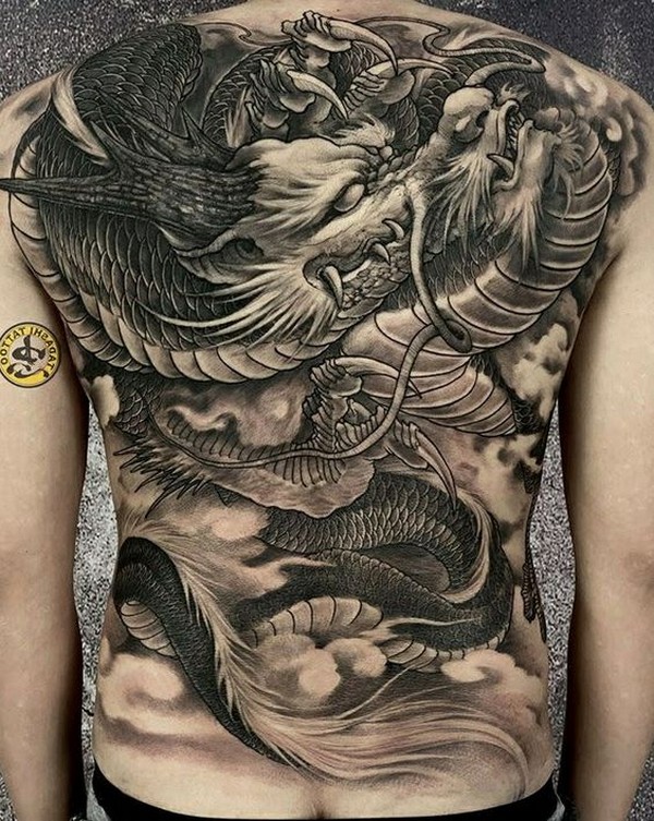 dragon cloud tattoo
