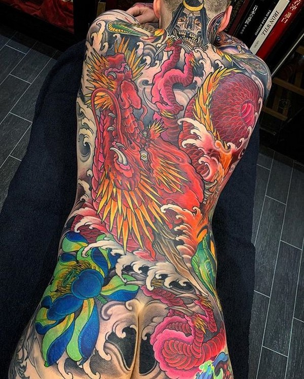 dragon lotus tattoo