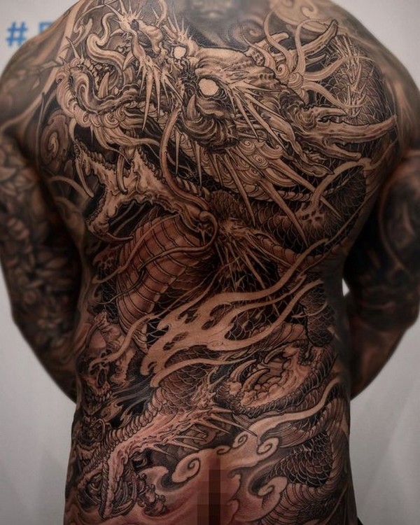 dragon tattoo full body