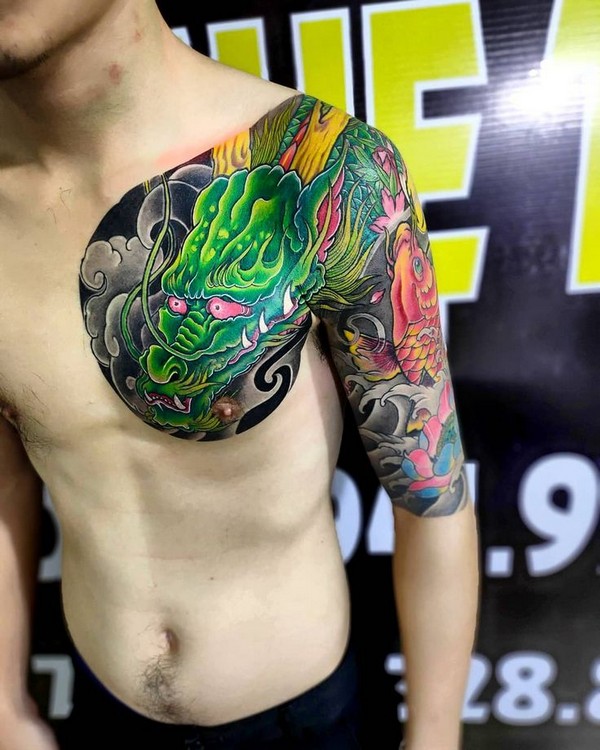 green dragon tattoo