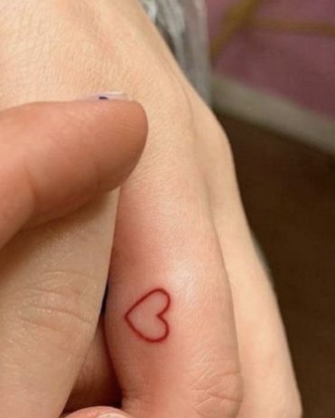 heart mini tattoo