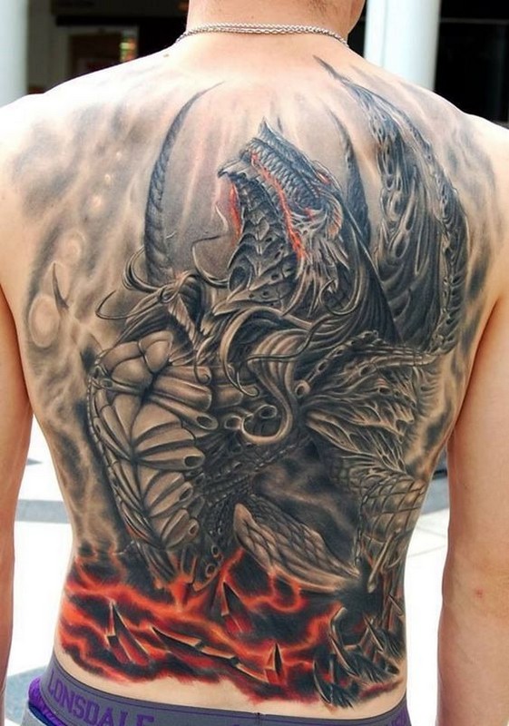 iron dragon tattoo
