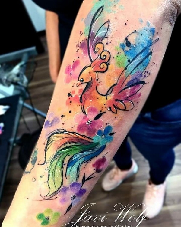 phoenix cute tattoo