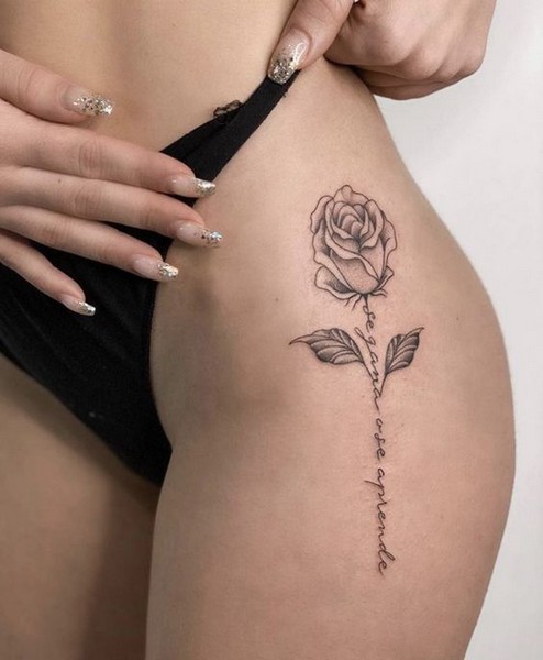 rose sexy tattoo