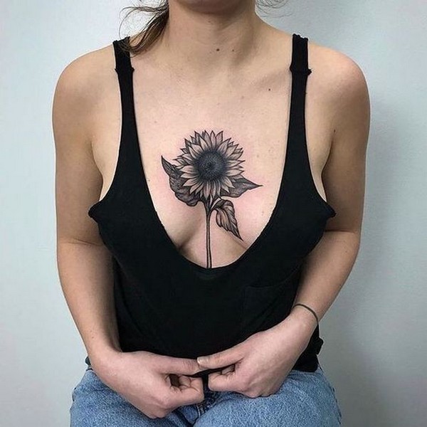 sexy sunflower tattoo