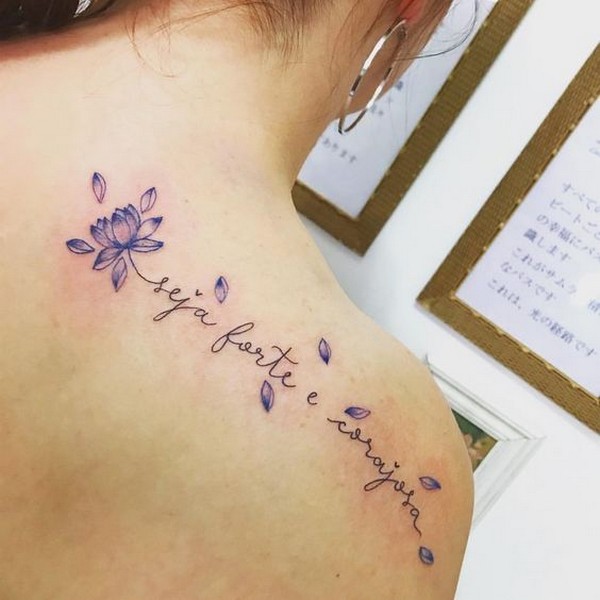 word lotus tattoo