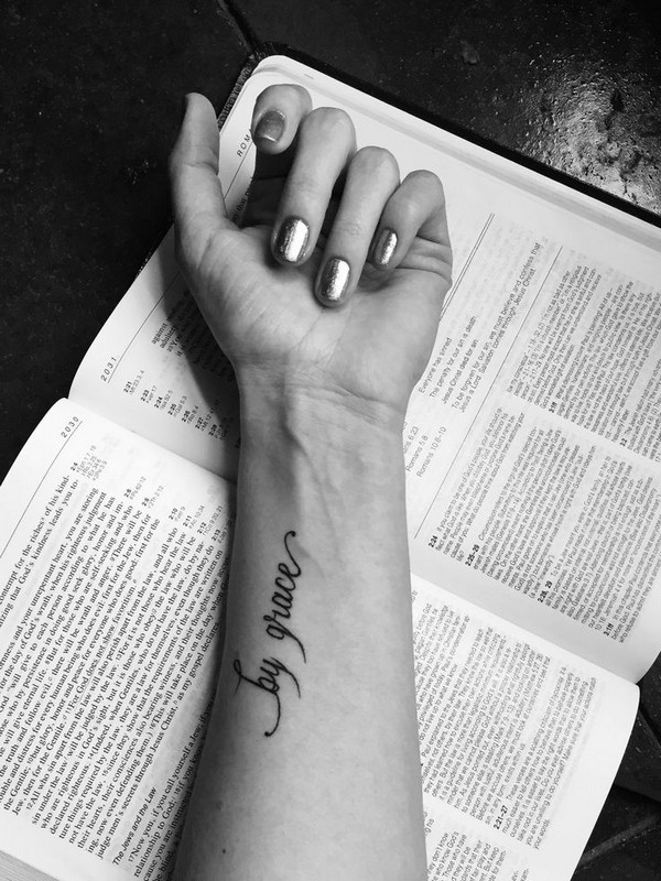 wrist word tattoo